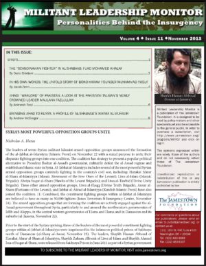 Militant Leadership Monitor - November 2013 Issue